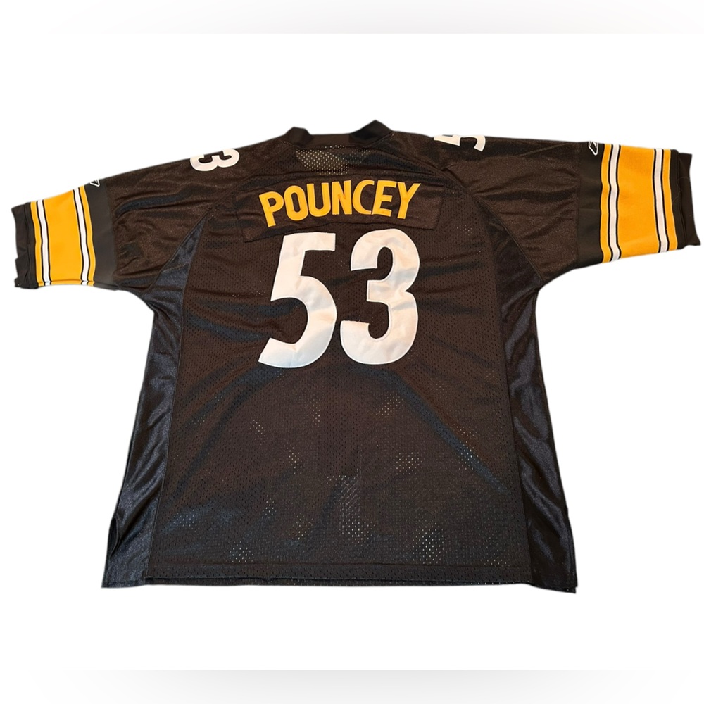 Reebok Men Pittsburgh Steelers Maurkice Pouncey Authentic Jersey Sz 50 - Picture 2 of 8